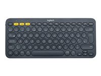 Logitech K380 Multi-Device Bluetooth Keyboard - Näppäimistö - langaton - Bluetooth - Pohjoismaat - musta 920-007578