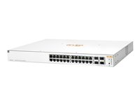 HPE Networking Instant On 1930 24G Class4 PoE 4SFP/SFP+ 195W Switch - Kytkin - L3 - Hallinnoitu - 24 x 10/100/1000 (PoE) + 4 x 1 Gigabit / 10 Gigabit SFP+ - telineeseen asennettava - PoE (195 W) JL683B#ABB