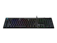 Logitech G815 LIGHTSYNC RGB Mechanical Gaming Keyboard - GL Tactile - Näppäimistö - taustavalaistu - USB - Pohjoismaat - näppäinkytkin: GL Tactile - musta malleihin Komplett Epic Gaming PC a166, a170 920-008989