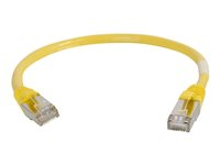 C2G Cat5e Booted Shielded (STP) Network Patch Cable - Kytkentäkaapeli - RJ-45 (uros) to RJ-45 (uros) - 3 m - STP - CAT 5e - valettu - keltainen 83812