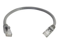 C2G Cat6 Booted Unshielded (UTP) Network Patch Cable - Kytkentäkaapeli - RJ-45 (uros) to RJ-45 (uros) - 2 m - UTP - CAT 6 - valettu, piikitön, säikeinen - harmaa 83368