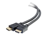 C2G 15ft 4K HDMI Cable with Ethernet - Premium Certified - High Speed 60Hz - HDMI-kaapeli Ethernetillä - HDMI uros to HDMI uros - 4.57 m - suojattu - musta - 4K-tuki 50186