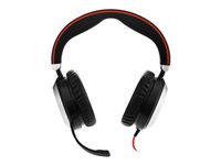 Jabra Evolve 80 Stereo Replacement - Kuulokkeet + mikrofoni - täysikokoinen - langallinen - aktiivinen melunpoisto - 3,5 mm jakkiliitin malleihin Evolve 80 MS stereo, 80 UC stereo 14401-11