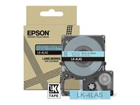 Epson LabelWorks LK-4LAS - Harmaa sinisellä - Rulla (1,2 cm x 8 m) 1 kasetti(a) ripustuslaatikko - nauhakasetti malleihin LabelWorks LW-C410, LW-C610 C53S672106