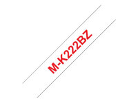 Brother M-K222BZ - Muovi - punainen valkoisella - Rulla (0,9 cm x 8 m) 1 kasetti(a) teippi malleihin P-Touch PT-55, PT-55P, PT-90 MK222BZ