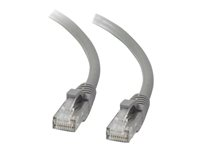 C2G Cat5e Booted Unshielded (UTP) Network Patch Cable - Kytkentäkaapeli - RJ-45 (uros) to RJ-45 (uros) - 7 m - UTP - CAT 5e - valettu, piikitön, säikeinen - harmaa 83146