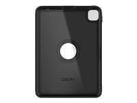 OtterBox Defender Series - Suojakotelo tabletille - rosoinen - polykarbonaatti, synteettinen kumi - musta - 11" malleihin Apple 11-inch iPad Pro (3. sukupolvi) 77-83346