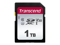 Transcend 300S - Flash-muistikortti - 1 Tt - Video Class V30 / UHS-I U3 / Class10 - SDXC UHS-I TS1TSDC300S