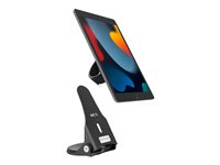 Compulocks Universal Tablet Grip and Security Stand - Teline malleihin tabletti - lukittava - musta - työpöytä 189BGRPLCK