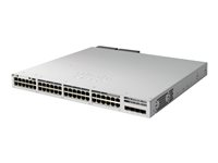 Cisco Catalyst 9300L - Network Advantage - kytkin - L3 - 48 x 10/100/1000 + 4 x 10 Gigabit SFP+ (maa-satelliittiyhteys) - telineeseen asennettava C9300L-48T-4X-A