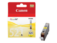Canon CLI-521Y - 9 ml - keltainen - alkuperäinen - pakkaus turvajärjestelmällä - mustesäiliö malleihin PIXMA iP3600, iP4700, MP540, MP550, MP560, MP620, MP630, MP640, MP980, MP990, MX860, MX870 2936B008