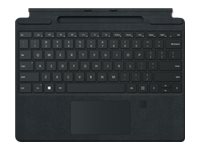 Microsoft Surface Pro Signature Keyboard with Fingerprint Reader - Näppäimistö - sekä kosketuslevy, kiihtyvyysmittari, Surface Slim Pen 2:n tallennus- ja latausalusta - QWERTY - pohjoismainen (tanska/suomi/norja/ruotsi) - musta - kaupallinen malleihin Surface Pro 8, Pro X 8XG-00009