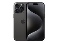 Apple iPhone 15 Pro Max - 5G älypuhelin - Kaksois-SIM / sisäinen muisti 1 Tt - OLED-näyttö - 6.7" - 2796 x 1290 pixels (120 Hz) - 3 takakameraa 48 MP, 12 MP, 12 MP - front camera 12 MP - musta titaani MU7G3QN/A