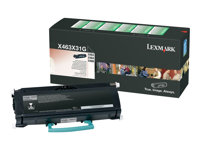 Lexmark - Erittäin tuottoisa - musta - alkuperäinen - väriainekasetti malleihin Lexmark X463de, X464de, X466de, X466dte, X466dwe X463X31G