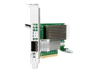 HPE InfiniBand HDR MCX653105A-HDAT - Verkkosovitin - PCIe 4.0 x16 matala profiili - 200Gb Ethernet / 200Gb Infiniband QSFP28 x 1 malleihin ProLiant DL325 Gen10, DL345 Gen10, DL365 Gen10, DL380 Gen10 P23664-B21