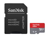 SanDisk Ultra - Flash-muistikortti (microSDXC to SD -adapteri sisältyvä) - 512 Gt - A1 / UHS Class 1 / Class10 - microSDXC UHS-I SDSQUAC-512G-GN6MA