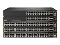 HPE Aruba 6200M 24G 4SFP+ Switch - Kytkin - suurin pinoamisetäisyys 10 km - L3 - Hallinnoitu - 24 x 10/100/1000 + 4 x 1 Gigabit / 10 Gigabit SFP+ (uplink / stacking) - edestä ja sivulta taakse - telineeseen asennettava - BTO R8Q67A