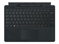Microsoft Surface Pro Signature Keyboard - Näppäimistö - sekä kosketuslevy, kiihtyvyysmittari, Surface Slim Pen 2:n tallennus- ja latausalusta - pohjoismainen (tanska/suomi/norja/ruotsi) - musta - kaupallinen - sekä Slim Pen 2 malleihin Surface Pro 8, Pro X 8X8-00009