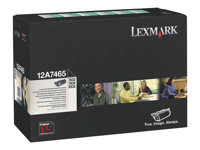 Lexmark - Erittäin tuottoisa - musta - alkuperäinen - väriainekasetti LCCP, LRP malleihin Lexmark T632, T634, T634dtn-32, X632, X634 12A7465