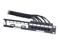 APC Data Distribution Cable - Verkon kaapeli - TAA-yhdenmukainen - RJ-45 (naaras) to RJ-45 (naaras) - 18.3 m - UTP - CAT 6 - musta DDCC6-060