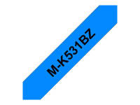 Brother M-K531BZ - Musta sinisellä - Rulla (1,2 cm x 8 m) 1 kasetti(a) laminoimaton nauha malleihin P-Touch PT-55, PT-65, PT-75, PT-85, PT-90, PT-BB4 MK531BZ