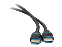 C2G Performance Series 6ft 4K HDMI Cable - High Speed HDMI - In-Wall CMG Rated - 4K 60Hz - HDMI-kaapeli Ethernetillä - HDMI uros to HDMI uros - 1.83 m - suojattu - musta - 4K-tuki 50182