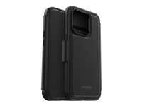 OtterBox - Läppäkansi matkapuhelimelle - MagSafe-yhteensopiva - synteettinen nahka, magnet - varjo (musta) malleihin Apple iPhone 14 Pro 77-90284