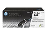 HP 143AD - 2 pakettia - musta - väriainetäyte malleihin Neverstop 1001, 1202; Neverstop Laser 1000, MFP 1200, MFP 1201, MFP 1202 W1143AD