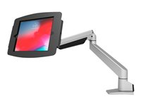 Compulocks iPad Mini 8.3" Space Enclosure Articulating Arm Mount - Asennuspakkaus (nivelvarsi, kotelo) malleihin tabletti - lukittava - korkealaatuinen alumiini - musta, hopea -näytön koko: 8.3" - pöytäasennus, konsolin päälle asennettava malleihin Apple iPad mini (6. sukupolvi) 660REACH830IPMSB