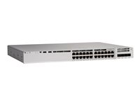 Cisco Catalyst 9200L - Network Essentials - kytkin - L3 - 24 x 10/100/1000 + 4 x 10 Gigabit SFP+ (maa-satelliittiyhteys) - telineeseen asennettava C9200L-24T-4X-E