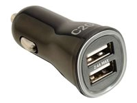 C2G Smart - Auton virtasovitin - 2.4 A - 2 lähtöliittimet (USB) - musta 80922