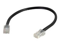 C2G Cat5e Non-Booted Unshielded (UTP) Network Patch Cable - Kytkentäkaapeli - RJ-45 (uros) to RJ-45 (uros) - 30 m - UTP - CAT 5e - säikeinen, uniboot - musta 83050