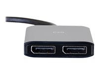 C2G DisplayPort 1.2 to Dual DisplayPort MST Hub - Video/audiojaotin - 2 x DisplayPort - työpöytä 84291