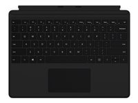 Microsoft Surface Pro Keyboard - Näppäimistö - sekä kosketuslevy - taustavalaisu - Pohjoismaat - musta - kaupallinen malleihin Surface Pro X QJX-00009