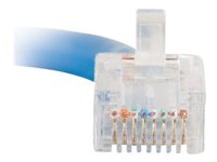 C2G Cat5e Non-Booted Unshielded (UTP) Network Patch Cable - Kytkentäkaapeli - RJ-45 (uros) to RJ-45 (uros) - 1.5 m - UTP - CAT 5e - säikeinen, uniboot - sininen 83022