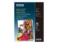 Epson Value - Kiiltävä - A4 (210 x 297 mm) - 183 g/m² - 50 arkki (arkit) valokuvapaperi malleihin Epson L382, L386, L486; Expression Home HD XP-15000; Expression Premium XP-900 C13S400036