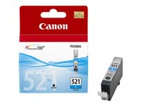 Canon CLI-521C - 9 ml - sinivihreä - alkuperäinen - mustesäiliö malleihin PIXMA iP3600, iP4700, MP540, MP550, MP560, MP620, MP630, MP640, MP980, MP990, MX860, MX870 2934B001