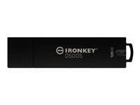 Kingston IronKey D500S - USB Flash-asema - salattu - 128 Gt - USB 3.2 Gen 1 - TAA-yhteensopiva IKD500S/128GB