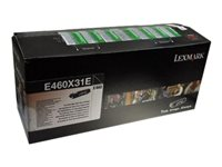 Lexmark - Erittäin tuottoisa - musta - alkuperäinen - väriainekasetti malleihin Lexmark E460dn, E460dtn, E460dtw, E460dw E460X31E