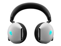 Alienware Dual-Mode Wireless Gaming Headset AW720H - Kuuloke + mikrofoni - täysi koko - 2,4 GHz - langaton, langallinen - 3,5 mm jakkiliitin - kuunvalo AW720H-W-DEAM