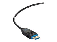 C2G 75ft (22.8m) C2G Performance Series High Speed HDMI Active Optical Cable (AOC) - 4K 60Hz Plenum Rated - High Speed - HDMI-kaapeli - HDMI uros to HDMI, 24 pin USB-C - 22.8 m - musta - paineilma, Active Optical Cable (AOC), tuki 4K / 60 Hz C2G41485