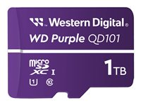 WD Purple WDD100T1P0C - Flash-muistikortti - 1 Tt - UHS-I U1 / Class10 - microSDXC - violetti WDD100T1P0C