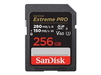 SanDisk Extreme Pro - Flash-muistikortti - 256 Gt - Video Class V60 / UHS-II U3 / Class10 - SDXC UHS-II SDSDXEP-256G-GN4IN