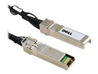 Dell 40GbE Passive Copper Direct Attach Cable - Verkkokaapeli - QSFP+ to QSFP+ - 3 m malleihin Networking C9010, S6010; PowerEdge C6420; PowerSwitch S4112, S5212; ProSupport Plus S4048 470-AAWN