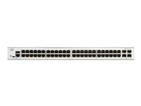 Cisco Catalyst 1300-48T-4G - Kytkin - L3 - Hallinnoitu - 48 x 10/100/1000Base-T + 4 x 10 Gigabit SFP+ - telineeseen asennettava C1300-48T-4G