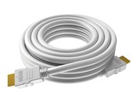 VISION Techconnect - Suuri nopeus - HDMI-kaapeli Ethernetillä - HDMI uros to HDMI uros - 5 m - valkoinen - 4K 30 Hz -tuki TC 5MHDMI8K