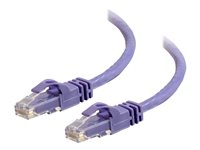 C2G Cat6 Booted Unshielded (UTP) Network Patch Cable - Kytkentäkaapeli - RJ-45 (uros) to RJ-45 (uros) - 7 m - UTP - CAT 6 - valettu, piikitön, säikeinen - violetti 83636