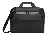 Targus CityGear Topload Laptop Case - Kannettavan tietokoneen kantolaukku - 15" - 17.3" - musta TCG470GL