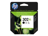HP 302XL - 8.5 ml - Tuottoisa - musta - alkuperäinen - mustepatruuna malleihin Deskjet 1110, 21XX, 36XX; ENVY 45XX; Officejet 38XX, 46XX, 52XX F6U68AE#UUS