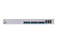 Cisco Business 350 Series CBS350-12NP-4X - Kytkin - L3 - Hallinnoitu - 12 x 100/1000/2.5G/5GBase-T (PoE+) + 2 x combo 10 Gigabit SFP+/RJ-45 + 2 x 10 Gigabit SFP+ - telineeseen asennettava - PoE+ (375 W) CBS350-12NP-4X-EU